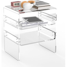 Akrüülist küljelaud - kaasaegne küljelaud koos hoiukambriga magamistuppa, elutuppa ja vannituppa - lihtne kokkupanek (stiil A läbipaistev)