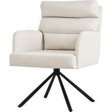 ML-Design Pöörlev söögitoa tool, beež, elutoa tool käetoe ja seljatoega, pöörlev tool automaatse asendiga, polsterdatud tool polüesterkattega ja eemaldatava seljapehmendusega, köögitool koos