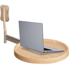 Runder Wandtisch - 180° klappbarer Snacktisch | Schwebender Schreibtisch zur Platzersparnis | Modernes Badezimmer | Kompakter Wandtisch | Vielseitiger PE-Klapptisch