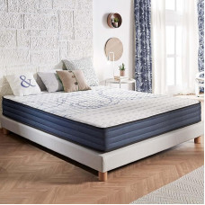 Naturalex Perfect Dream külma vahuga madrats 80 x 190 cm Kõvadus H2 Öko-Tex sertifitseeritud lateks sinine 7-tsooniline madrats kõrgus 21 cm Valmistatud ELis