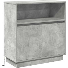 vidaXL kaasaegne halli värvi betoonist buffee küljepaneel USB toiteallikaga, suur vastupidav hoiuruum söögitoa ja elutoa jaoks, stiilne matt viimistlus, täiuslik dekoreerimine ja organiseerimine