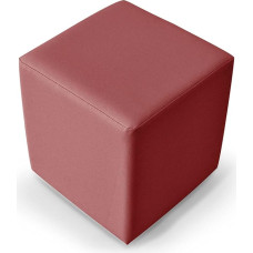 moebel-eins Kubus Cube Seat Stool Footstock in Wine Red 39 x 34 x 34 cm Wine Red