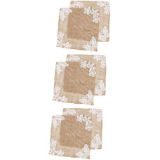 ABOOFAN 3 söögilaua lauakatte komplekt, mis on valmistatud linasest materjalist Soojuskindel korduvkasutatav dekoratiivne mittelibisev multifunktsionaalne dekoratsioon 2 tk x 3