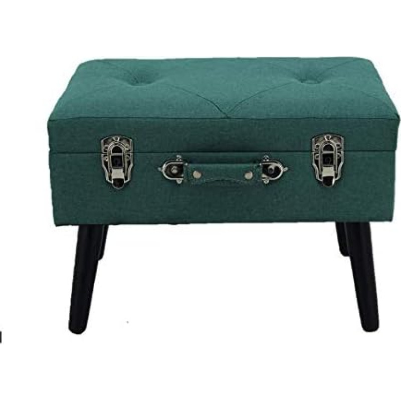 Happy Home Company 12480 Kangast Ottomani Jalutuskoht koos hoiukambriga Case Design rohelises toonis