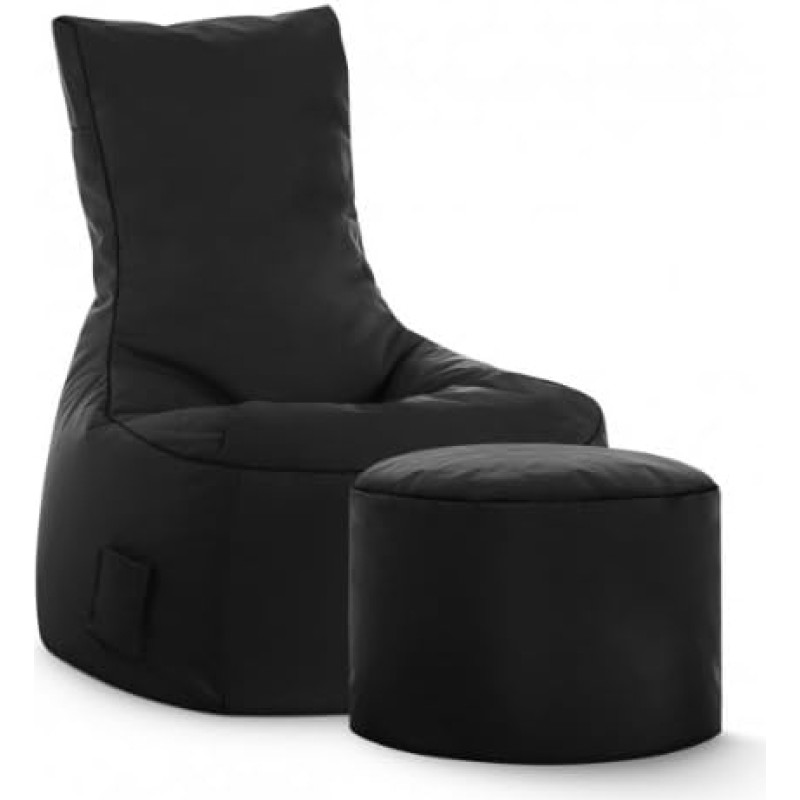 SITTING POINT ainult by MAGMA Brava kiikumise Bean Bag komplekt + väljaheide Must