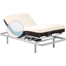 Gerialife® elektriline kokkupandav voodi ortopeedilise madratsiga 20 cm (80 x 190 cm, juhtmevaba kaugjuhtimispult)