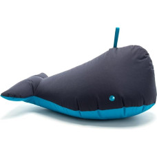 Sitting Bull Happy Zoo Ben Whale Bean Bag tumesinine/100% polüesterkattega/LxWxH 92x47x70cm