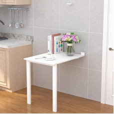 Klapptisch zur Wandmontage, platzsparendes Klapp-Design mit Stützbeinen, ideal für Arbeitszimmer, Küche, Wäscherei, Restaurant und Büro