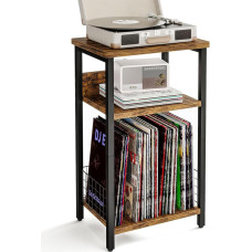 Fixwal plaadimängija stend 3 korrusega, spetsiaalne küljelaud albumite hoiustamiseks, avatud hoiuga küljelaud, vinüülplaatide hoiuga öökapp, elutuppa, magamistuppa, magamistuppa