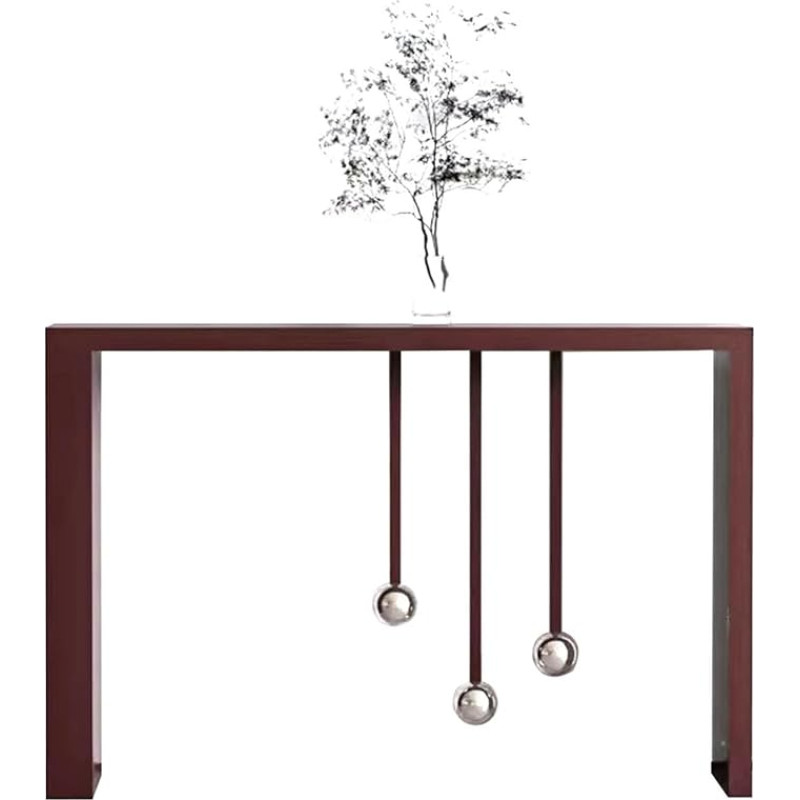 Konsolentisch Moderner Konsolentisch Aus Metall, Schmaler Eingangstisch, Wohnzimmer-Dekorations-Sofatisch Für Foyer Und Flur, Keine Installation Erforderlich(Antique Bronze,120cm/47.2in)