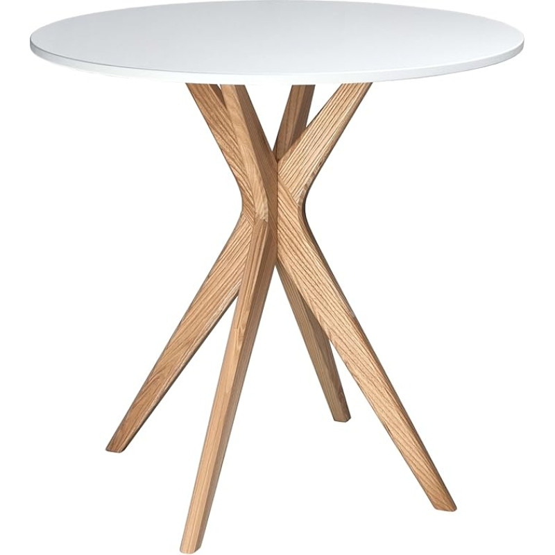 Jubi ümmargune söögilaud 60 cm valge