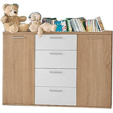 Winnie küljepaneel Sonoma tammepuust 4 sahtliga