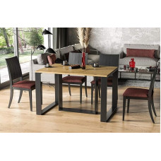 Endo-Moebel Borys söögilaud, 130 cm - 330 cm, laiendatav, pikendatav sammaslaud, köögilaud, Borys 330 (Artisan Oak)