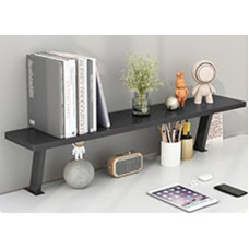 Freistehender Schreibtischnizer, 40,6-101,6 cm, Computerregal für Zuhause/Schule/Büro, stilvolle schwarze Schreibtischdekoration, platzsparende Aufbewahrungslösung, verstellbares Design