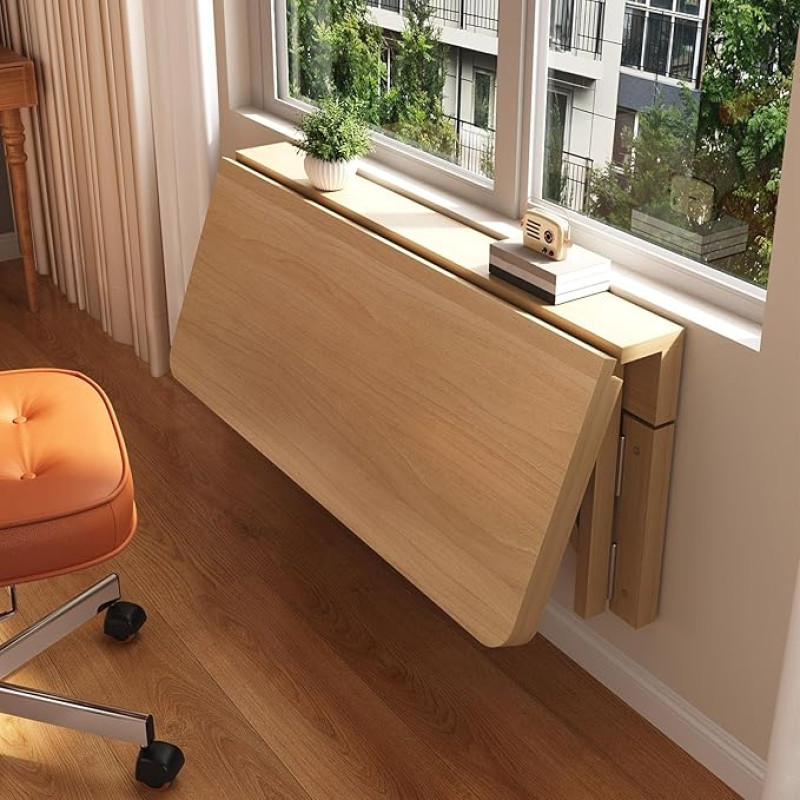 Platzsparender Wandklapptisch - Faltbarer Küchentisch mit starker Tragfähigkeit, ideal für Wohnzimmer, Küche, Schlafzimmer, multifunktionales Design