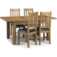 Julian Bowen Light Astoria pikendatud söögilaud Tamme vahatatud