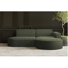 Kaiser Möbel - Nurgadiivan koos elamismaastikuga, L-kujuline nurgadiivan, 3-kohaline diivan, polsterdatud diivan, mugav diivan koos Osmaniga elutuppa, lõõgastav diivan, Lounge komplekt, Verita kangas, Modena