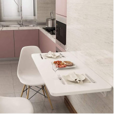 An der Wand montierter, klappbarer Esstisch für die Küche im Büro, zu Hause, 90 cm x 40 cm