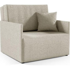 LIKMA Beežist Corduroy 1-istmeline diivan magamisfunktsiooniga Olita 87 cm diivanvoodi koos pehmendusega täielikult kokkupanduna - kergesti puhastatav kaasaegne elutoa diivan - diivan voodifunktsiooniga - diivanvoodi kangas: Anafi 22