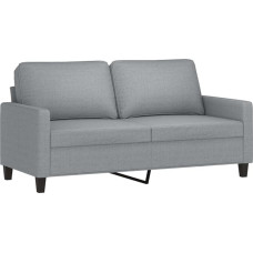 Gecheer Diivan 2-kohaline polsterdatud diivan, Lounge diivan, diivanvoodi, külalisdiivan, kaasaegne diivan, polsterdatud mööbel, diivanvoodi elutuppa, magamistuppa, külalistetuppa, helehall, 140 cm kangas