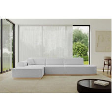 ALTDECOR IREA-L2-Nurk diivan L-kujulises nurgas diivanvoodis Nurgas diivan elamusmaastiku diivan 318 x 165 x 81 cm helehall