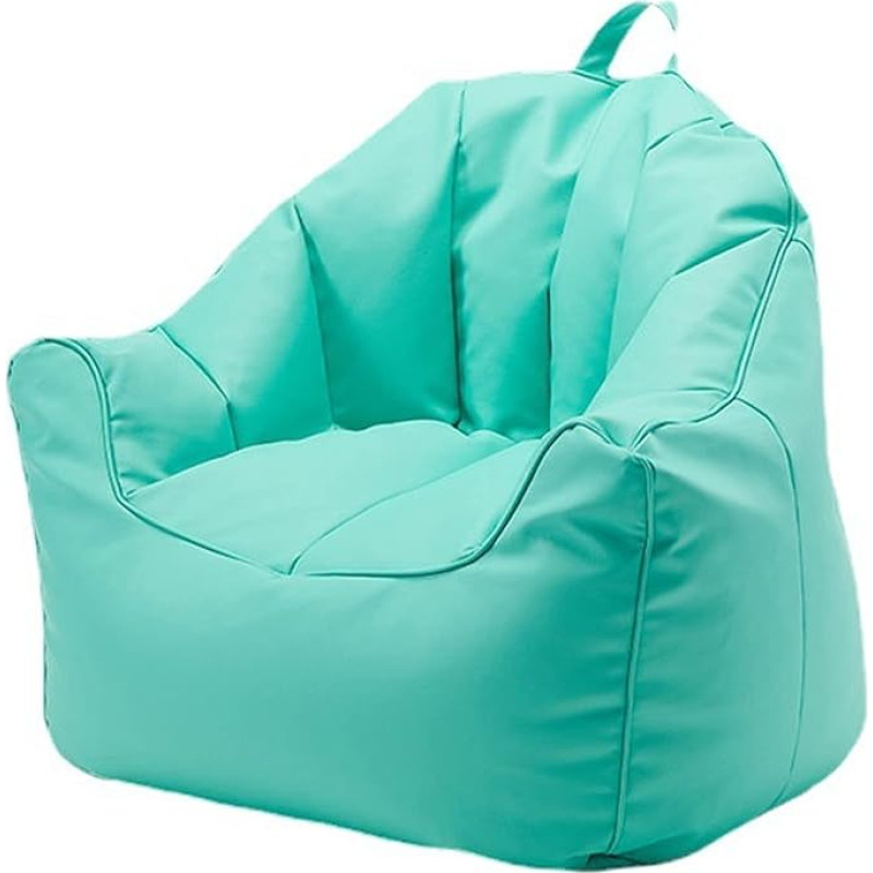 Lazy Diivan Balkon Lügen Leder EIN Stuhl Diivan Schlafzimmer Wohnzimmerstudium Freizeitsofa Weiche Und Komfortable Faule Diivan Stühle 70 * 65 * 38cm Blue