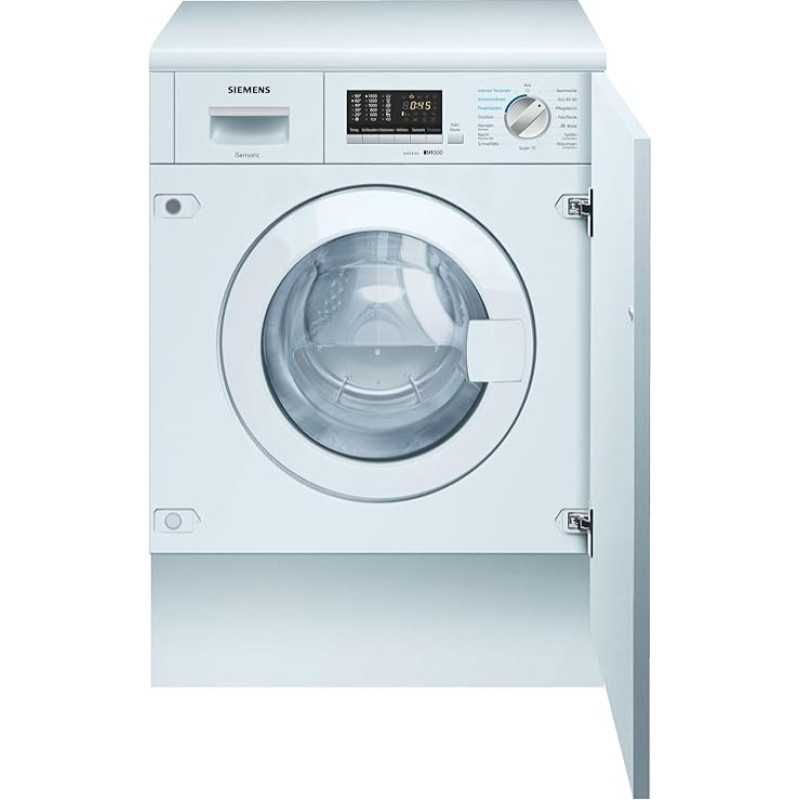 Siemens WK14D543 iQ500 Built-In Washer Dryer, 7 kg Washing and 4 kg Drying, 1400 rpm, Outdoor Program - Dries Waterproof Outdoor Clothing Reliably, AquaStop, Particularly High Load Quantity