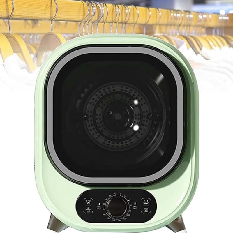 Tumble Dryer, Ventilated Tumble Dryer, Small Portable Condenser Compact Mini Spin Dryer, Perfect for Use on the Worktop or Wall, 0.8 kg T