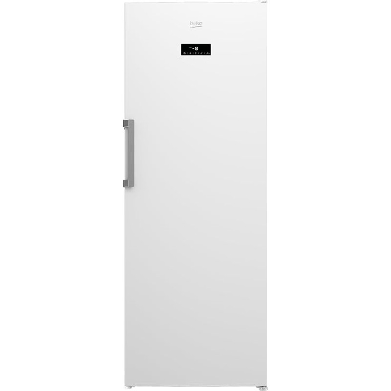 Beko RFNE448E55W Freezer, 404 L Net Volume, No Frost, Quick Freeze Function, Multifunctional Display, 6 Freezer Drawers + 2 Compartments, 36 dB (A), Can be Used in Unheated Rooms, White