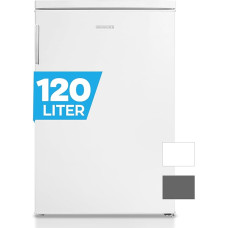 HEINRICHS Drinks Fridge 120 L Small Compact Quiet: 40 dB with Freezer Compartment (13 L) Mini Bar, Table Fridge, Mini Fridge with Freezer, Perfect for Office, Camping, Garden, Outdoor, White