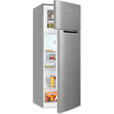 Exquisit KGC5270-45-040E Fridge-Freezer, 143 cm Height, Fridge Freezer, 4-Star Freezer, 206 Litres, Inoxlook