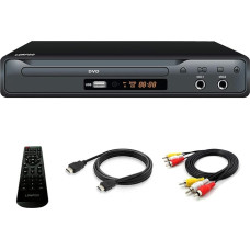 Kompaktne DVD mängija SCART ühendusega, regioonivaba HD DVD CD mängija HDMI port/AV port, sisseehitatud PAL/NTSC TV süsteem, toetab MIC sisendit, USB sisendit (DVD mängija)