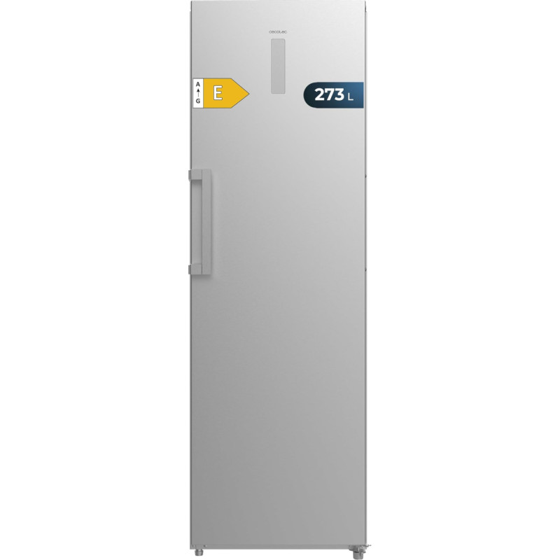 Cecotec Bolero CoolMarket UF 273 Inox E Vertical Freezer, 273 L, 185 cm Height, Total No Frost, Motor Inverter Plus, Low Power Consumption, Dual Use: Freezer or