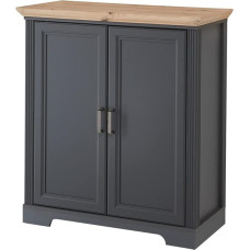 Sinu Tante Emma Stella Trading Jasmine kapp grafiitist, käsitöötahvli välimusega, maalähedase stiiliga kapp, kus on palju hoiuruumi 93 x 102 x 41 cm (B x K x S)