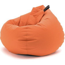 Ecopuf Oscar Outdoor Bean Bag lastele ja täiskasvanutele, tugitool Stool Bean Bag koos täidisega, Deck Chair Puf Seat sise- ja välitingimustes kasutamiseks, Outdoor polüester, käepidemega, veekindel, 90 x 110 cm,