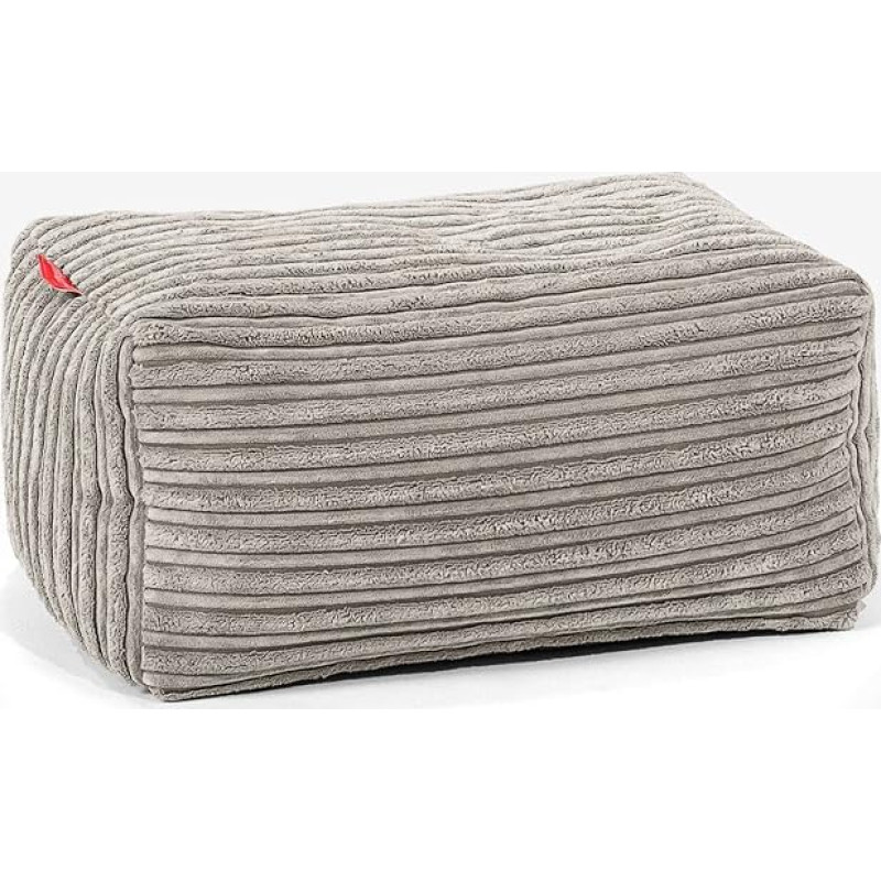 Lounge Mops Mink Corduroy Väike jalahoob Pouf Bean Bag Stool Living Room