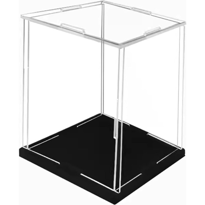 Akrüülist vitriinkapp Nukudeks mõeldud ristkülikukujuline akrüülist vitriinkapp, läbipaistev tolmukindel vitriinkapp 30/35/40/45/50/55/60/65/70 cm, Premium plastist vitriinkapp uksega (suurus: 35 x 25