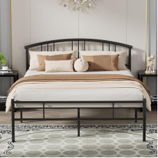 VECELO 4ft x 7ft voodiraam puidust pealaega metallist platvormi alus tugevate liistude ja hoiuruumiga Lihtne kokkupanek