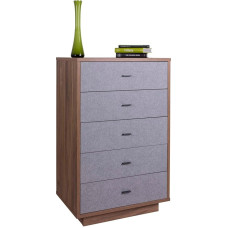 Composad Audace kapp 5 sahtliga, magamistoamööbel, B 70,30 x K 108,70 x S 44,40 cm, pähklipuust Brera ja Haitabu, valmistatud Itaalias.