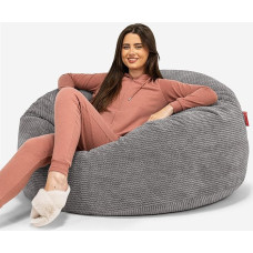 Lounge Pug, Mammut Diivan Bean Bag XXL hiiglaslik tool Pom-Pom Antratsiit