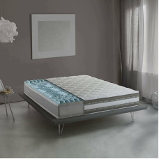 Talamo Italia - Odessa ühekohaline madrats, eemaldatav mäluvaht ja vahtpolüstri, 100% Made in Italy, tolmulestevastane ja hüpoallergeenne, 80 x 190 x 27 cm.