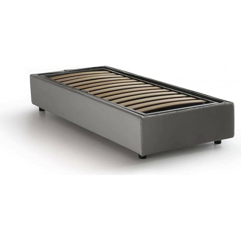 Talamo Italia - Asia üheinimesevoodi, konteinervoodi, 100% Made in Italy, eesmine avaus, sobib madratsile cm 80 x 190, Hall