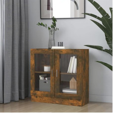 Xichuzi klaasikapp, klaasikapp, vitriinkapp, kollektsionääride vitriinkapp, klaasikapp, juveelide vitriin, suitsutatud tammepuust 82,5 x 30,5 x 80 cm, puitmaterjali