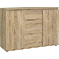 Küljepaneel uste ja sahtlitega Tamme värvi 119,45 x 83,7 x 40 cm