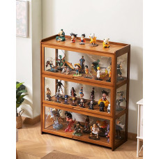 JSLJDM Vitriinkapp Kollektsionääride vitriinkapp Seisev vitriinkapp Klaasist vitriinkapp Akrüül vitriinkapp Akrüül vitriinkapp Topeltuksed Suure mahutavusega kollektsionääride vitriinkapp Käsitsi valmistatud