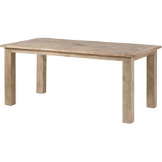 Massivmoebel24.de Raudtee Mango söögilaud, suurused, värvitud beež, suurus: 140 x 90 cm