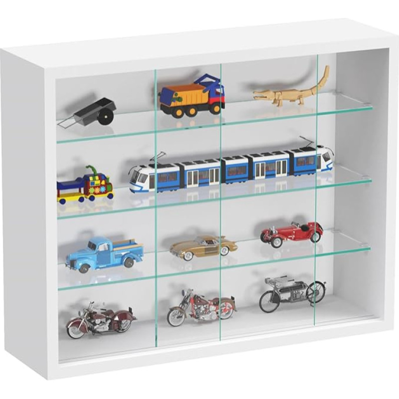 Seintel seisev vitriinkapp - lükanduksed - 50 x 40 x 13 cm