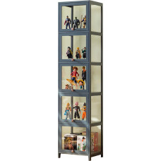 Thefifthfloor akrüül vitriinkapp uksega, külgkapp, kollektsiooni vitriinkapp, näituse kapp, seinakapp, elutoa vitriinkapp, kõrge vitriiniga raamaturiiul,