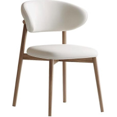 RUANLOV kunstnahast söögitooli, söögitooli, köögitooli, terrassitooli, polsterdatud tooli, täispuidust jalad, kaasaegne söögitooli söögilauda või elutuppa (D)