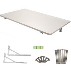 Moderner Klapptisch zur Wandmontage, Wandmontage, vielseitig einsetzbar für Küchen, Waschküchen, Hausbars und Restaurants (valge, 60 x 40 cm)